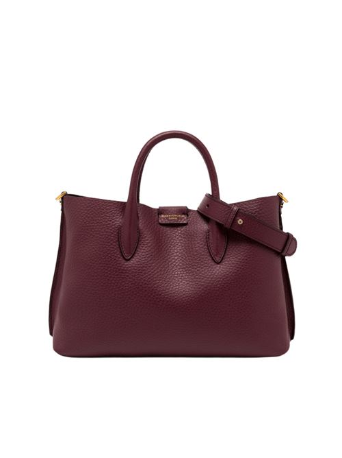 Borsa da donna in pelle martellata a spalla/tracolla con tracolla removibile, colore wine berry/t.moro GIANNI CHIARINI | 11832RNGDBL14209